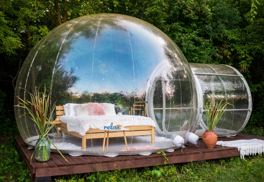 pop-up bubble tent